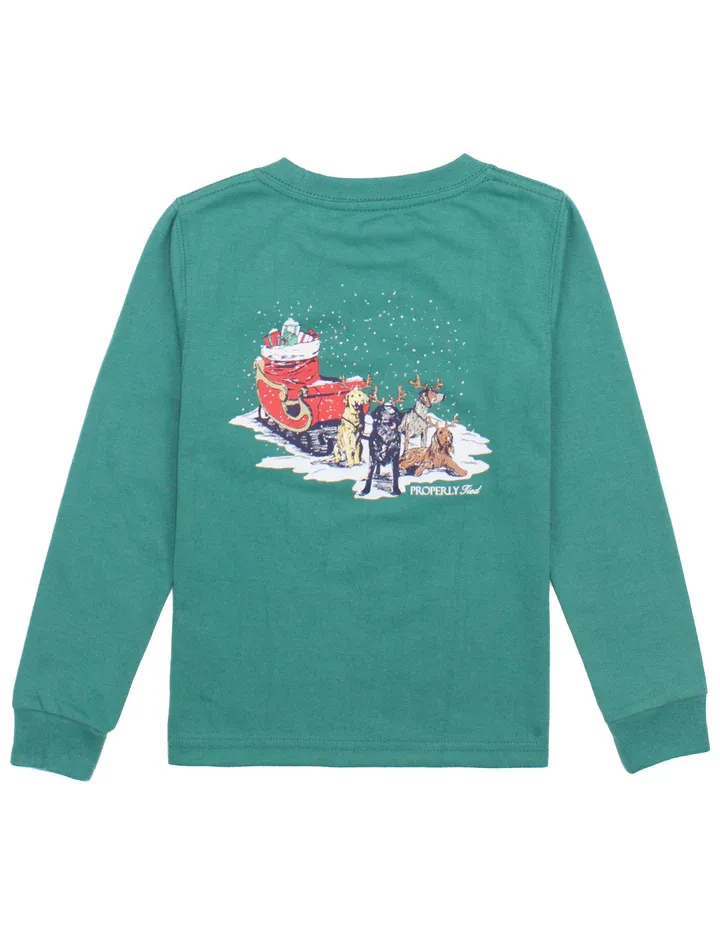 Sleigh Dogs LS Tee- Teal