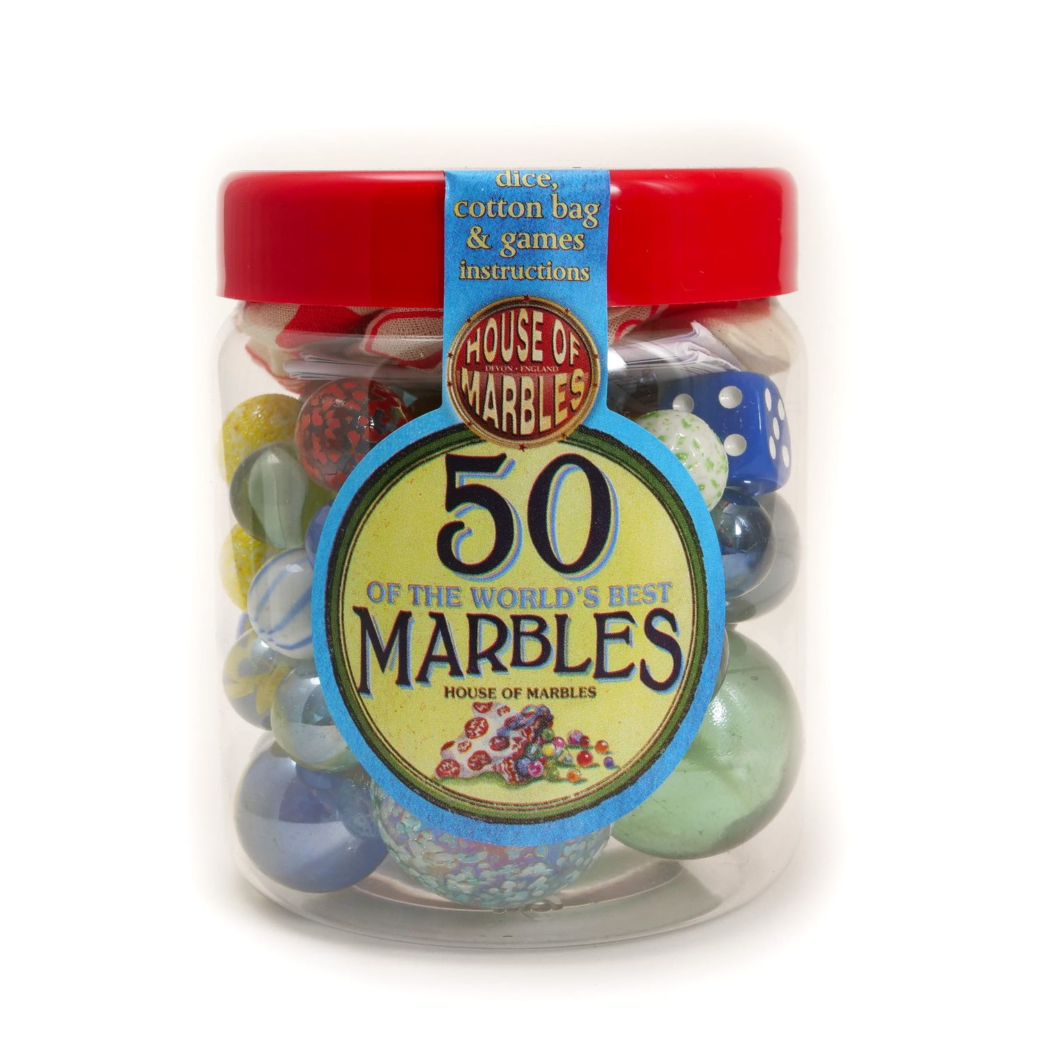 HOM Tub of 50 Marbles
