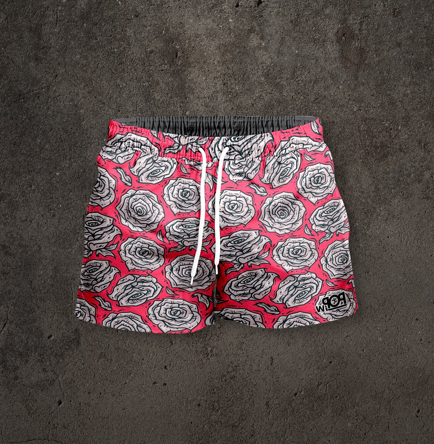 Short Masculino fuccia y rosas
