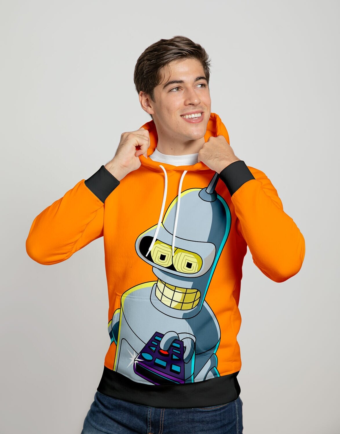 hoodie bender naranja