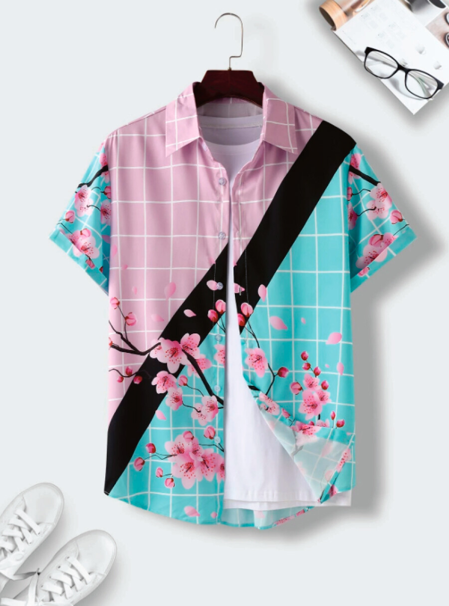 Camisas  bicolor cerezos