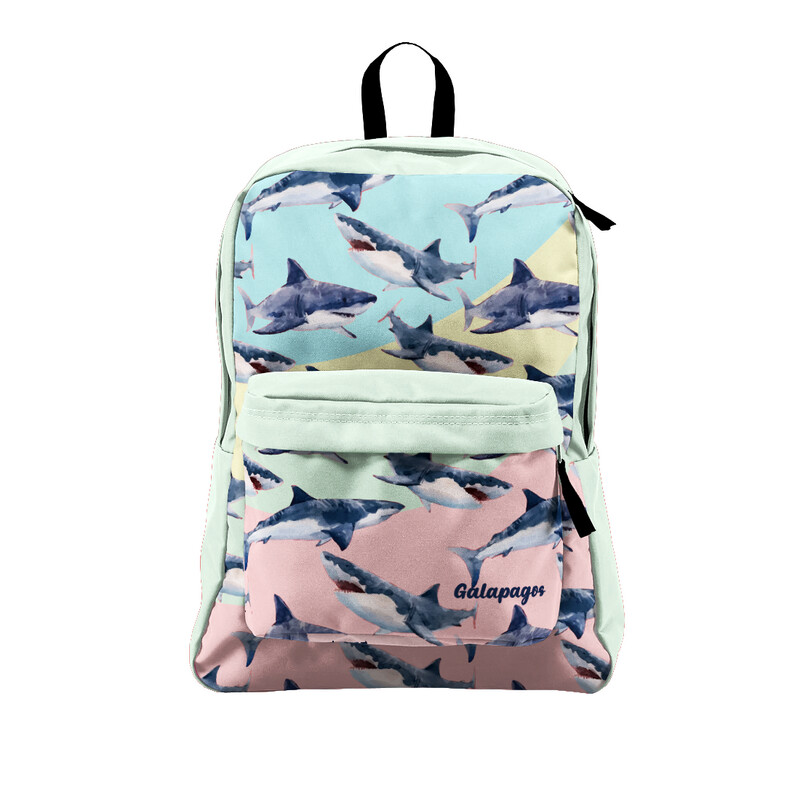 Maleta tiburones colores pasteles
