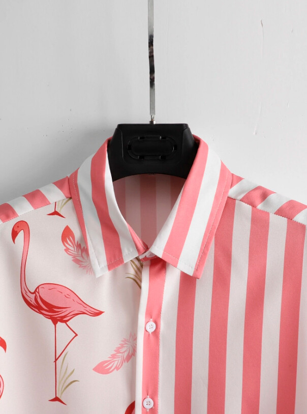 Conjunto flamingo hombre palo rosa
