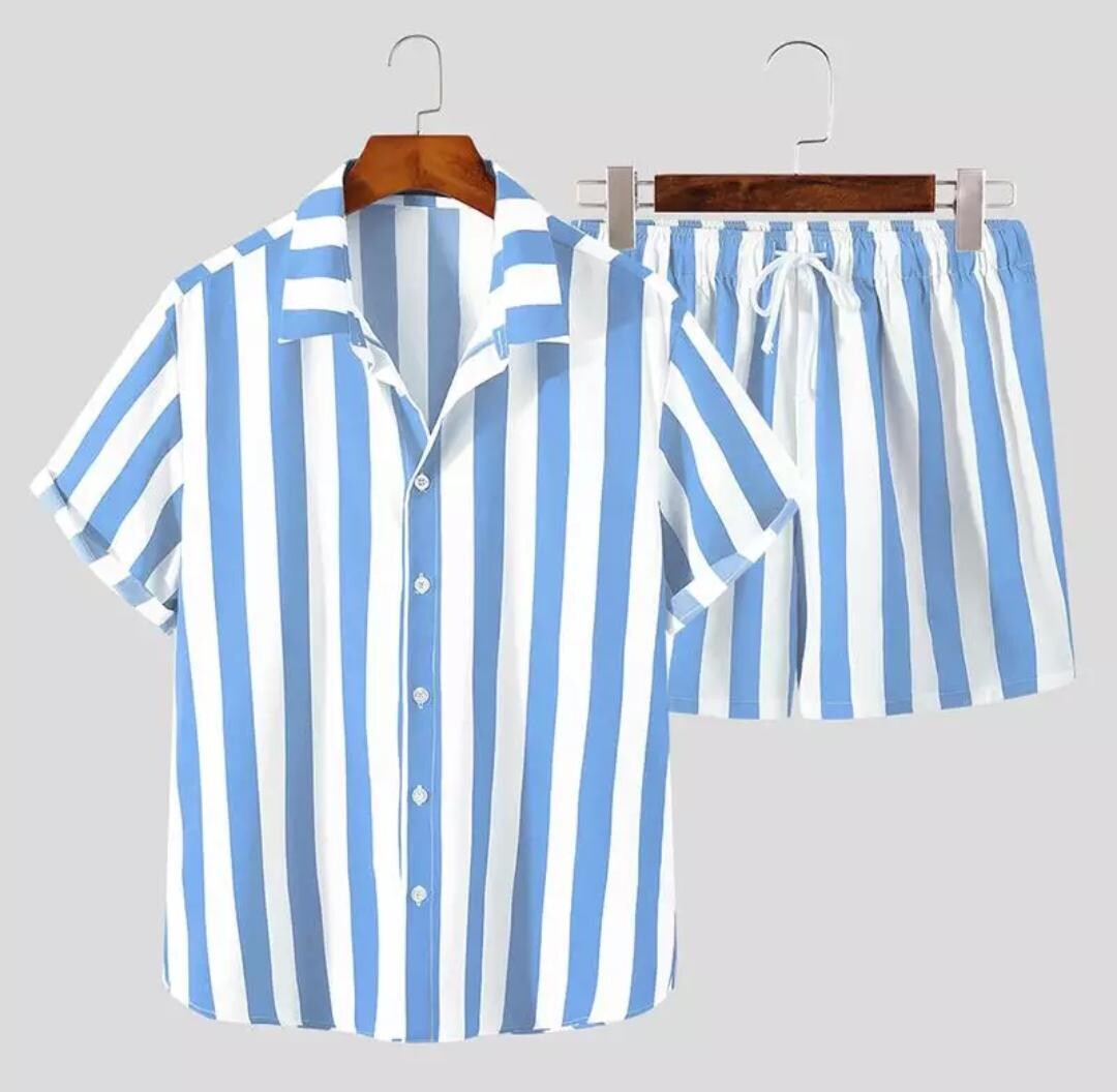 Camisa &amp; Shorts líneas Celestes