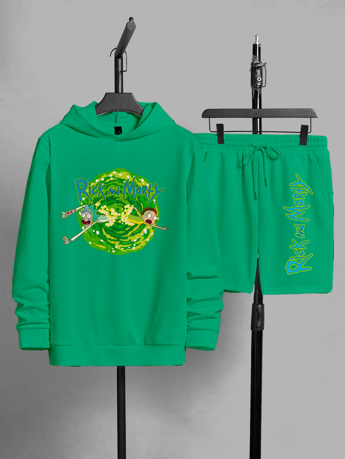 Hoody &amp; Shorts Rick and Morty verde