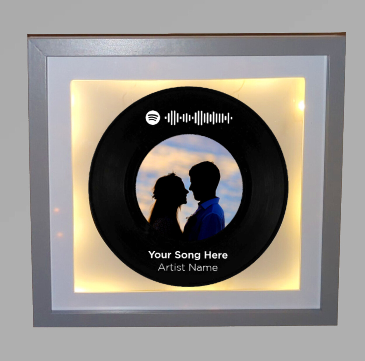 7&quot; Vinyl Record in a Light Box Frame