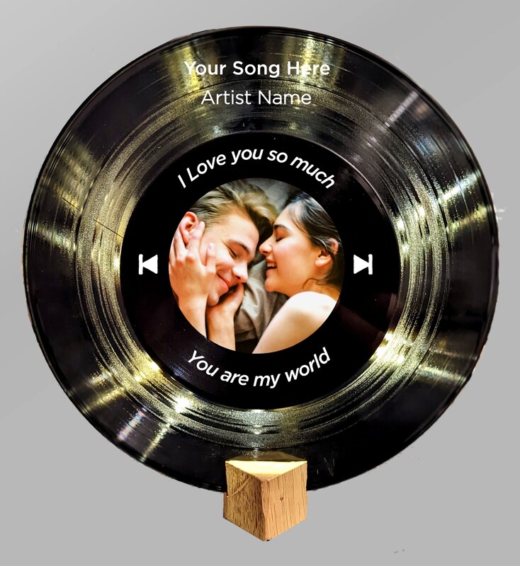 7&quot; and 12&quot; Vinyl Record with Lighting - 3D Effect