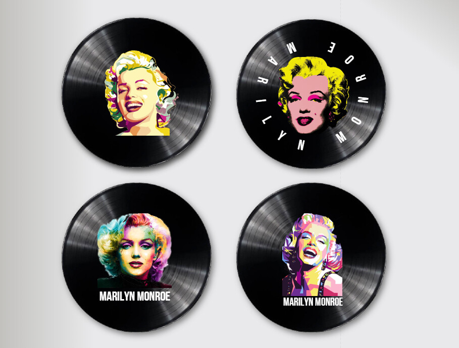 Marilyn Monroe 12&quot; Vinyl Record Home Decor Display Pieces