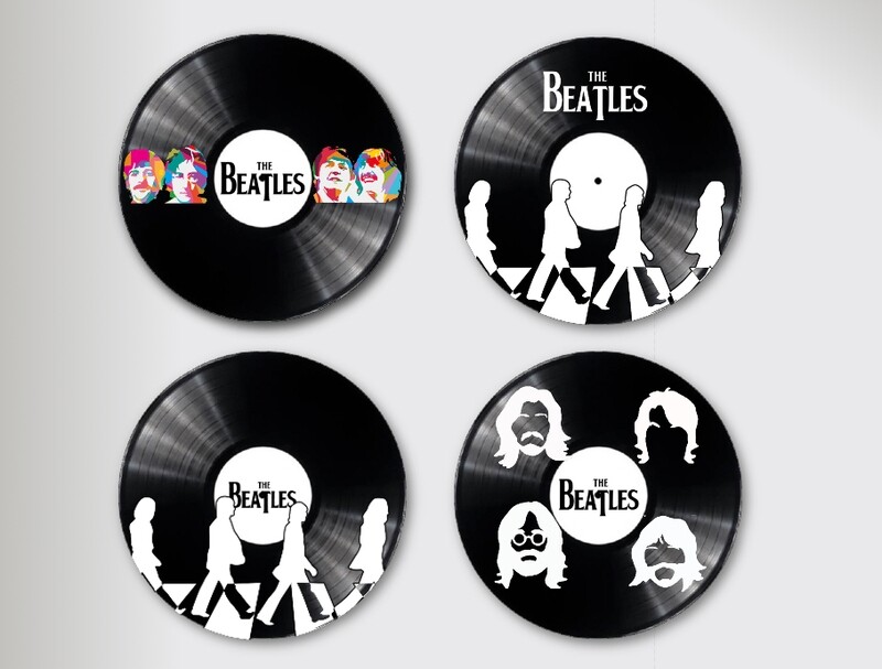 The Beatles 12&quot; Vinyl Record Home Decor Display Pieces