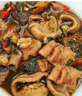 Assorted intestinal meat pepper soup