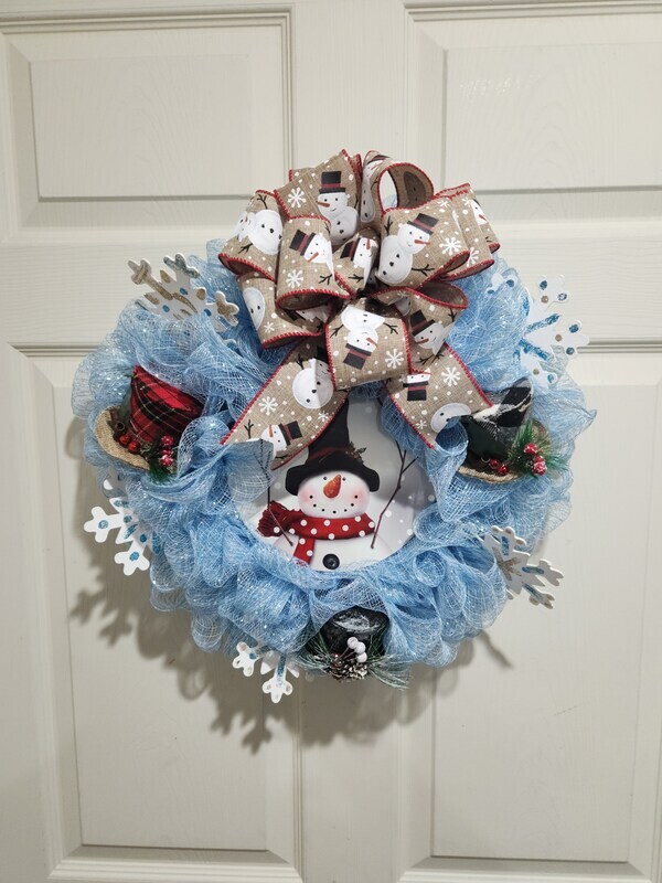 Snowman Wreath