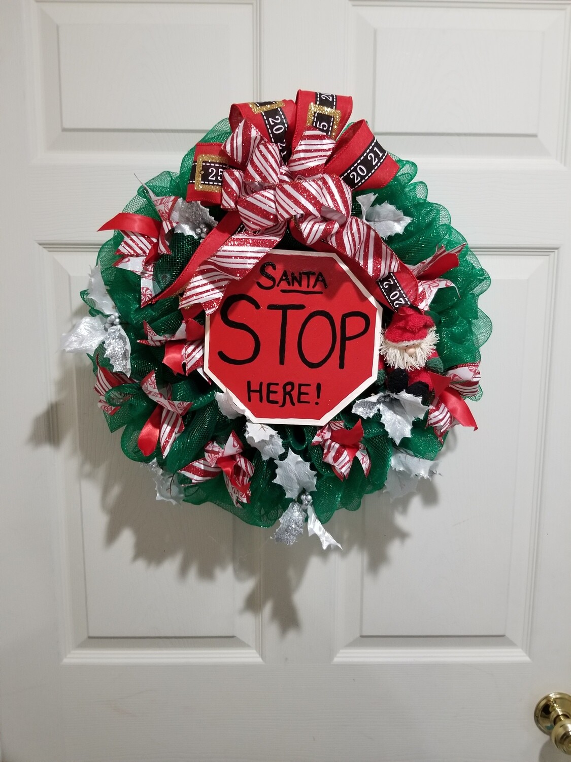 Santa Stop Sign