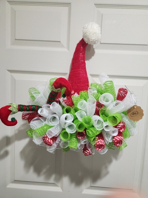 Santa Hat with Elf Legs