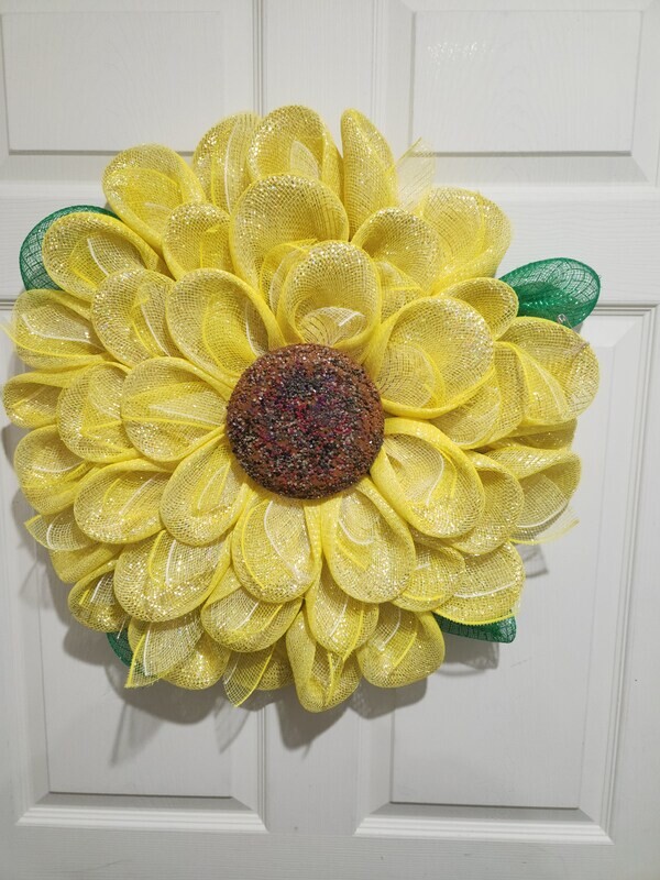 Sparkly Yellow Flower