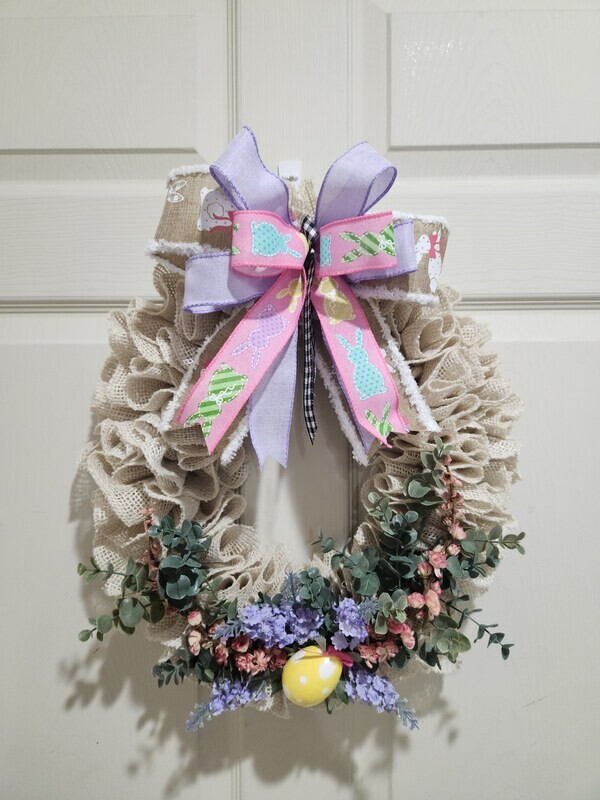 Burlap Egg