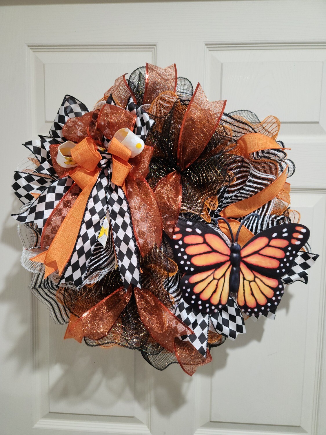 Monarch Butterfly Wreath
