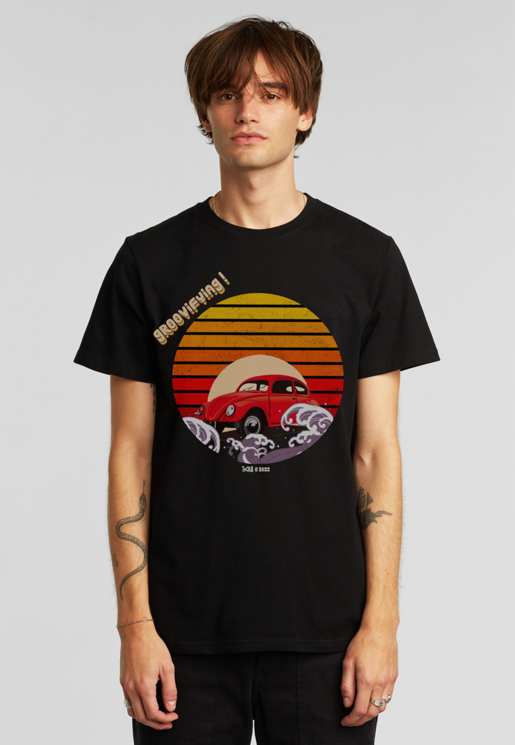 Tocka Black Retro T-shirt