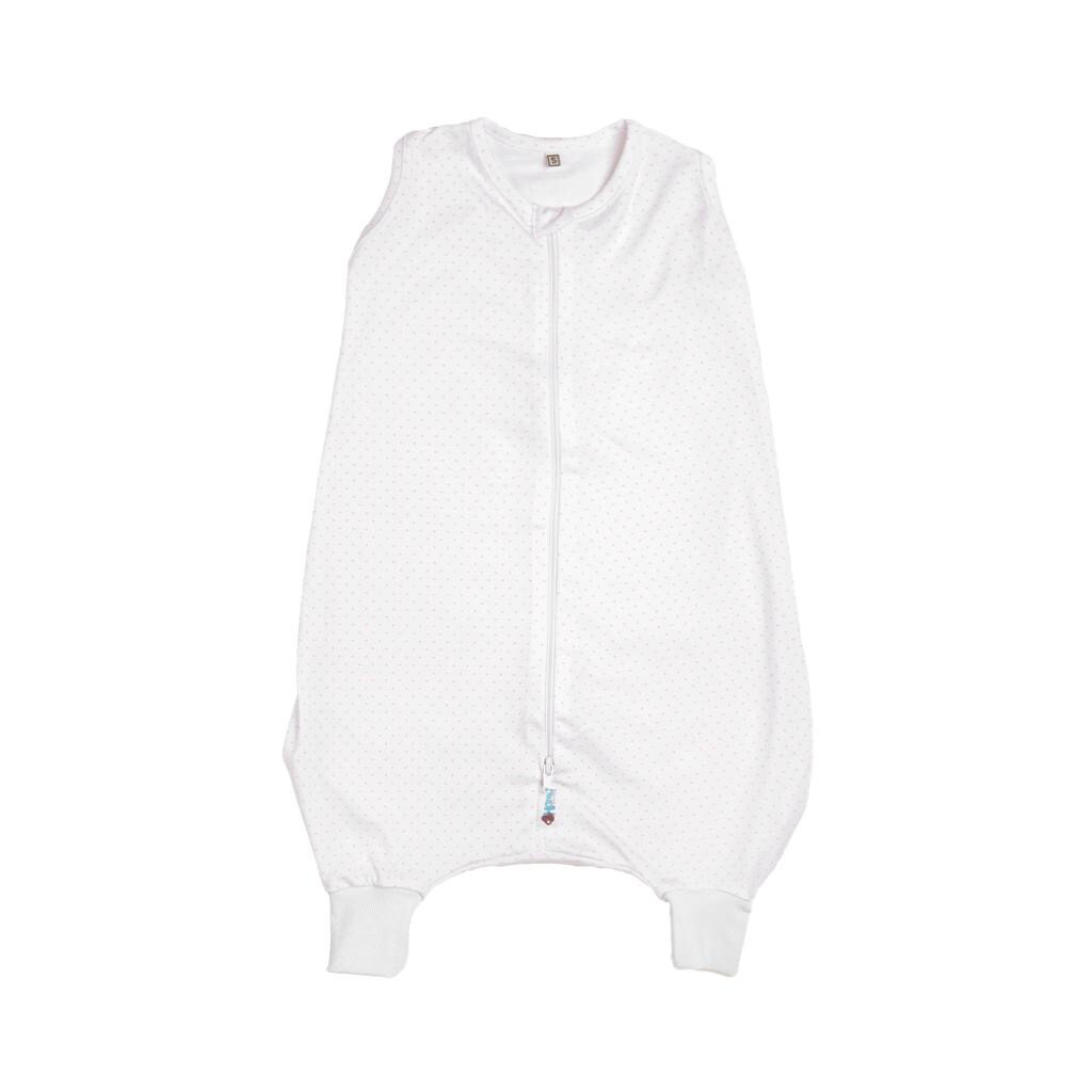 Algodón Saco para dormir, Modelos: Puntos Rosados - Talla S:  3 a 15 meses