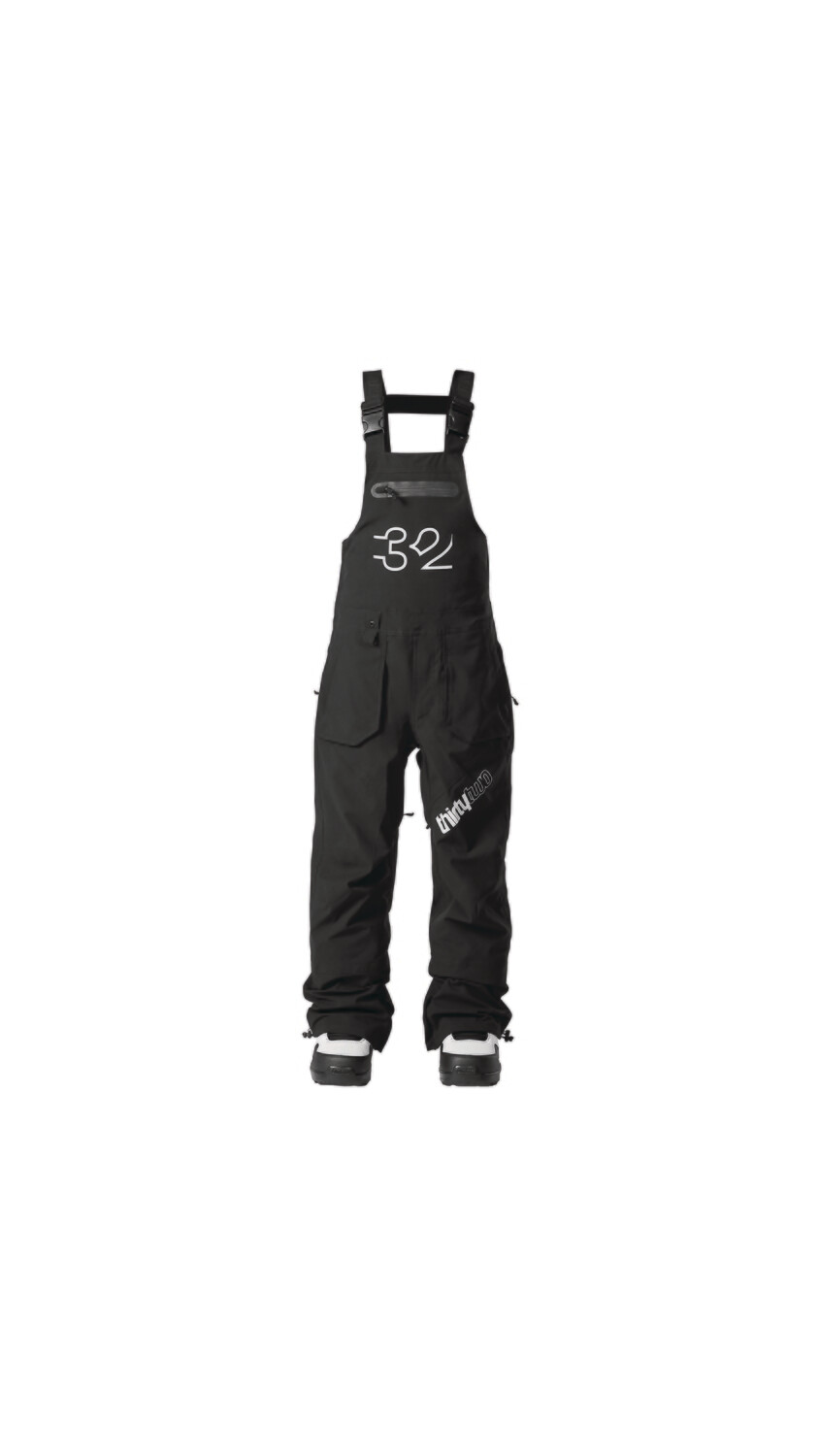 32 Youth Basement Bib, Color: BLK, Size: S