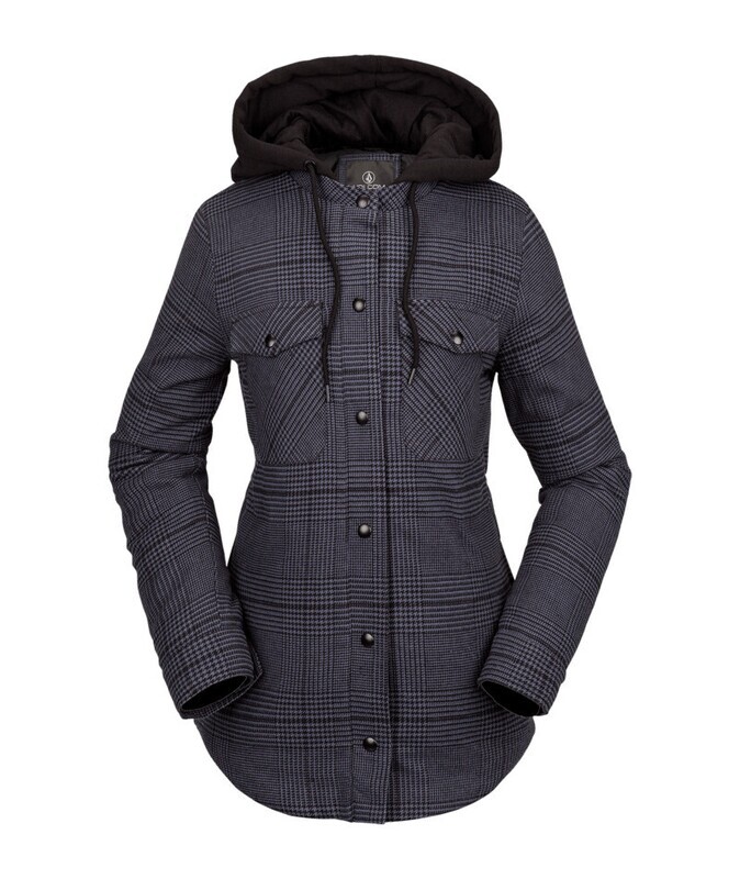 Volcom Hooded Flannel Jacket