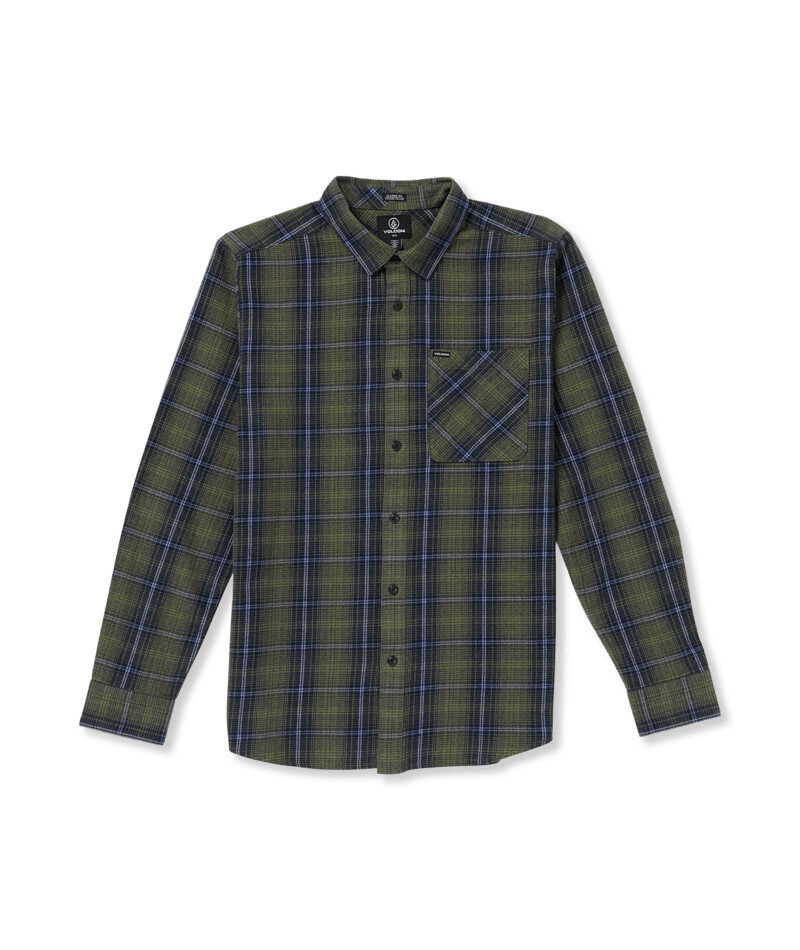 Volcom Heavy Twills Flannel LS, Color: OLD MILL, Size: S