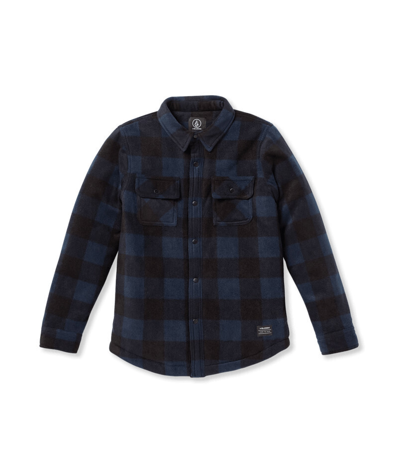 Volcom Bowered Fleece L/S, Color: NVY, Size: S