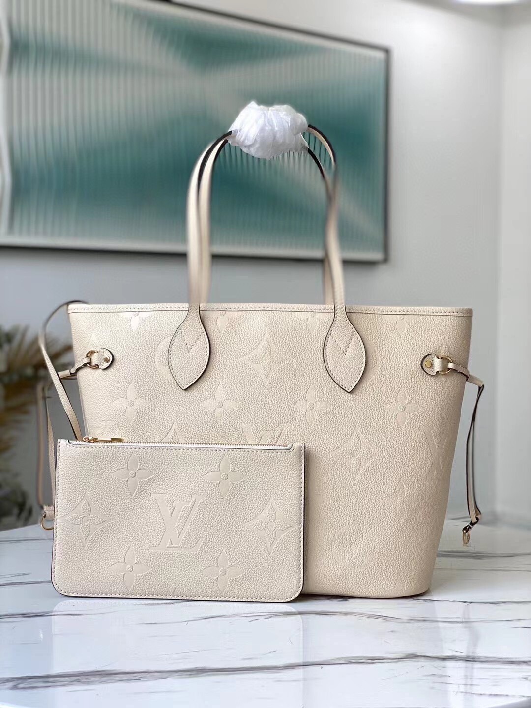 Neverfull MM – Ivory – The Shugie Shop