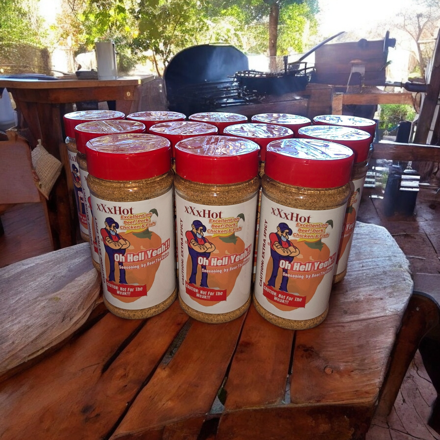 12 Count Case of 16oz xXx HOT Oh Hell Yeah Seasoning