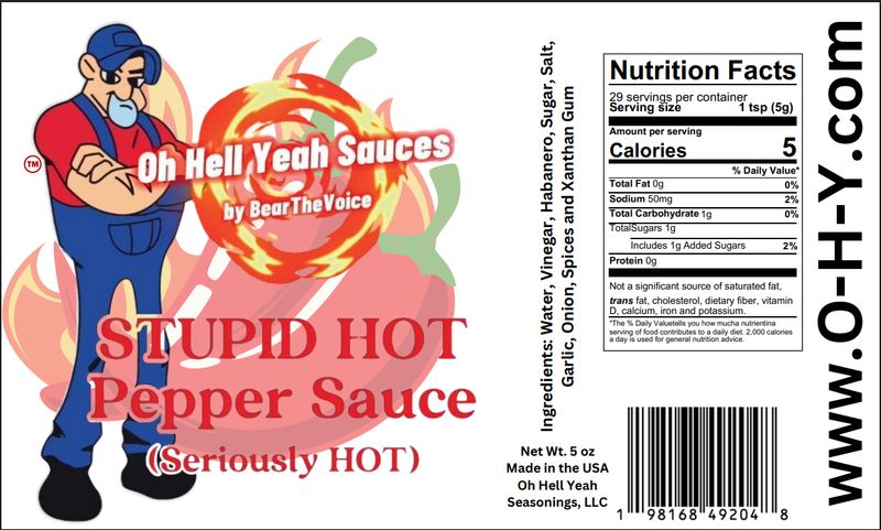 Stupid Hot Pepper Sauce by Bear