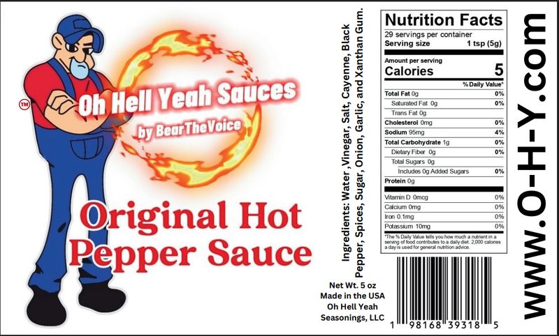 Original Hot Pepper Sauce by Bear