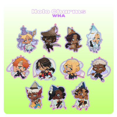 [CLEARANCE SALE!!] Witch Hat Atelier Holo Rainbow Charms