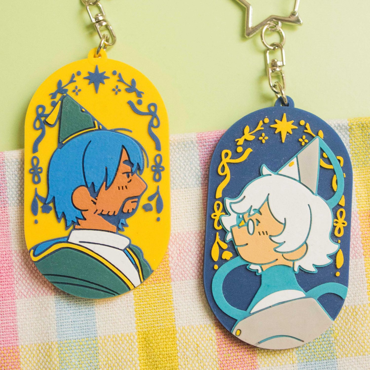 Witch Hat Atelier Olruggio and Qifrey Rubber Charm