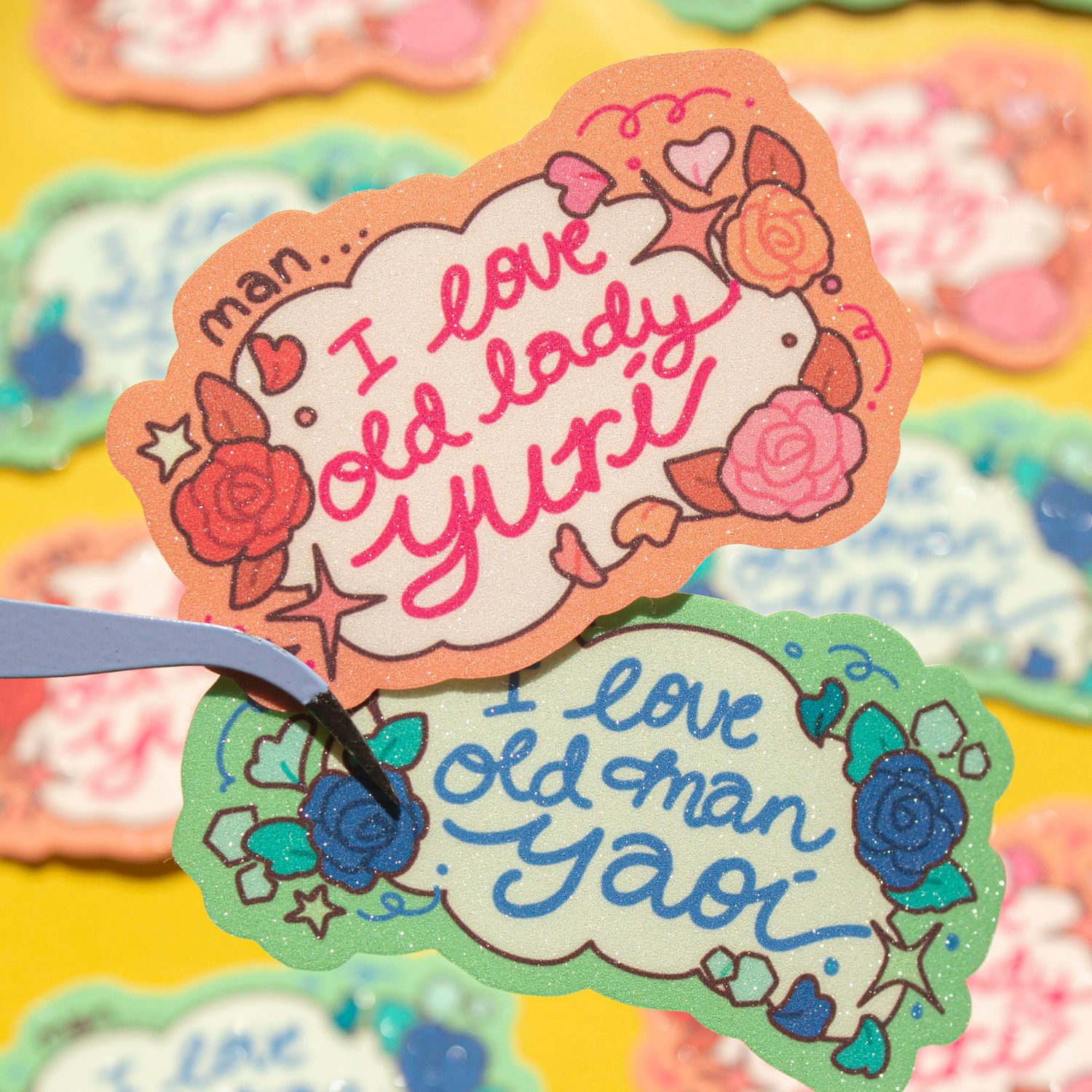Man I Love Old Yuri/Yaoi Die Cut Stickers