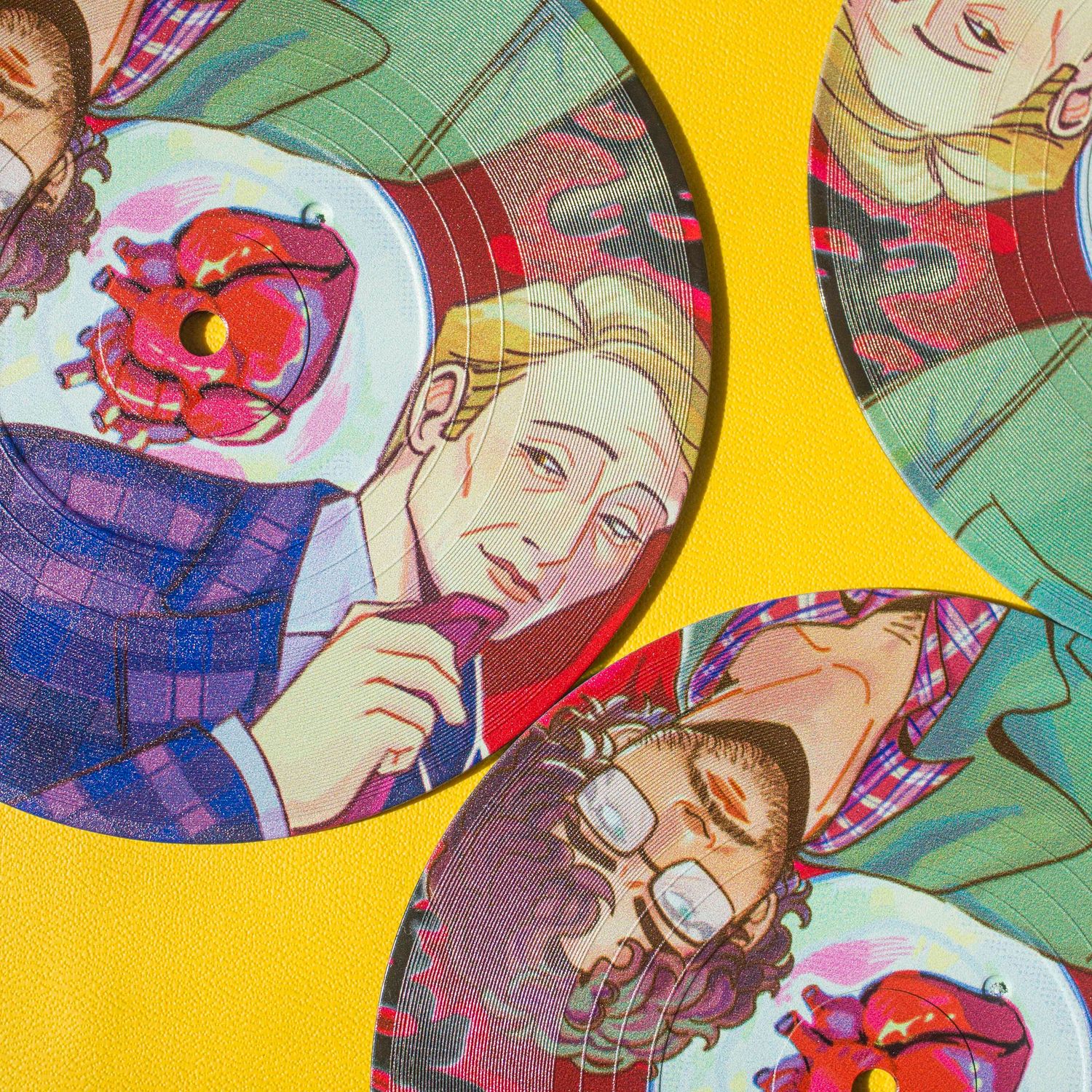 Hannigram Vinyl CD Drink Coaster