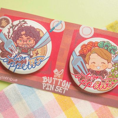 Hannigram Bon Appetit Round Pin set