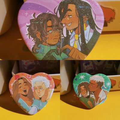OC + Hannibal + Witch Hat Atelier Heart Badges
