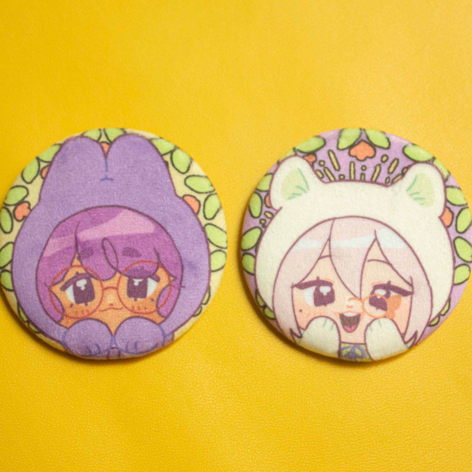 Flat Minky Buttons