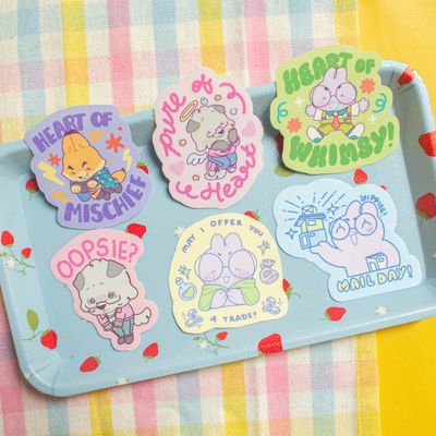 Silly Critter Diecut Stickers