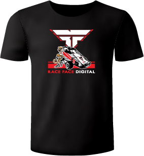 Race Face Digital Digi T-Shirt with Sprint Car
