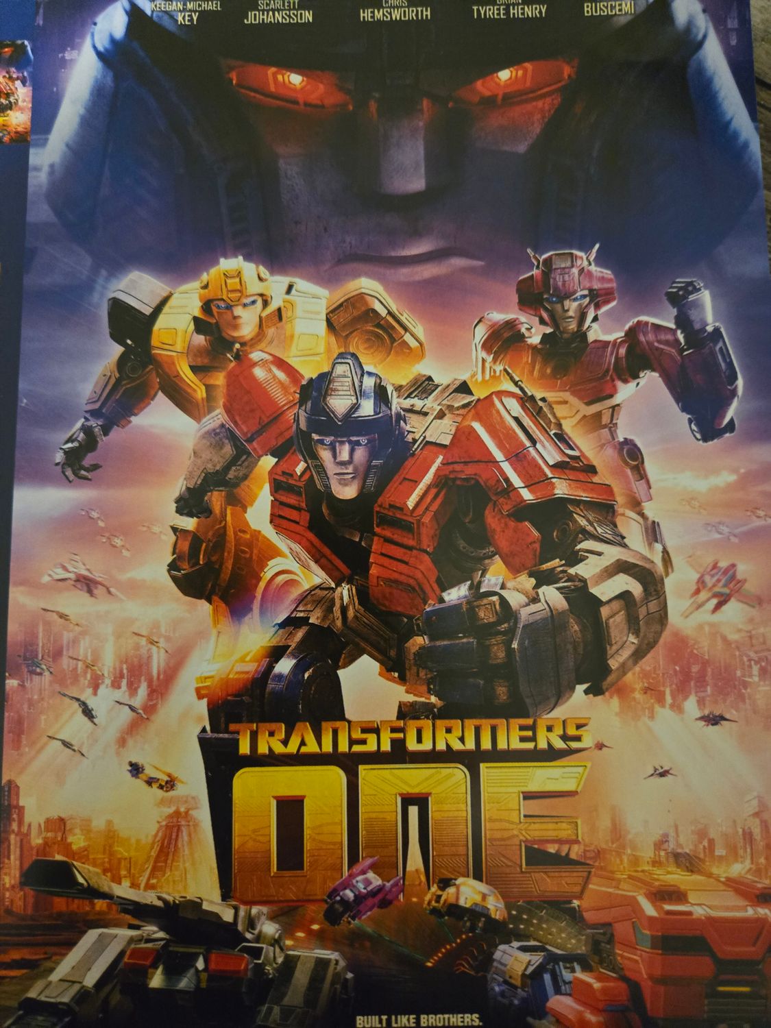 Transformers one dvd