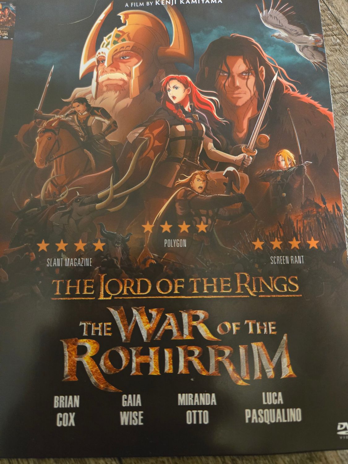 Lord of the rings war of the rohirrim dvd