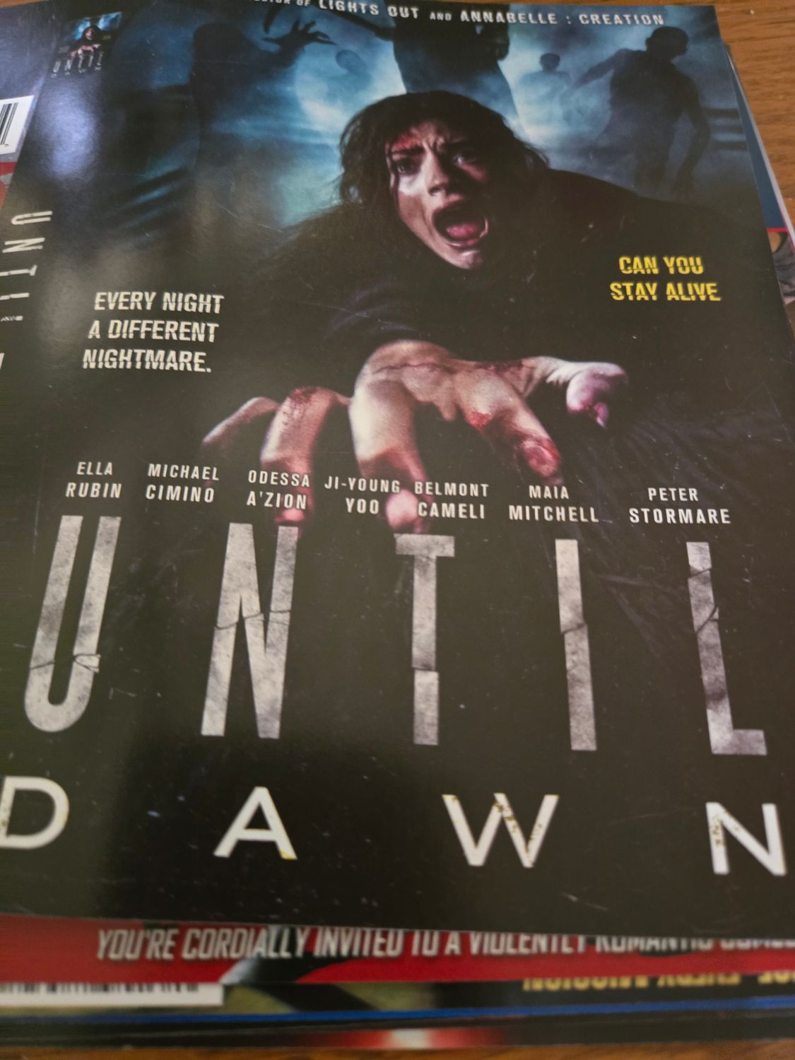 Until dawn dvd