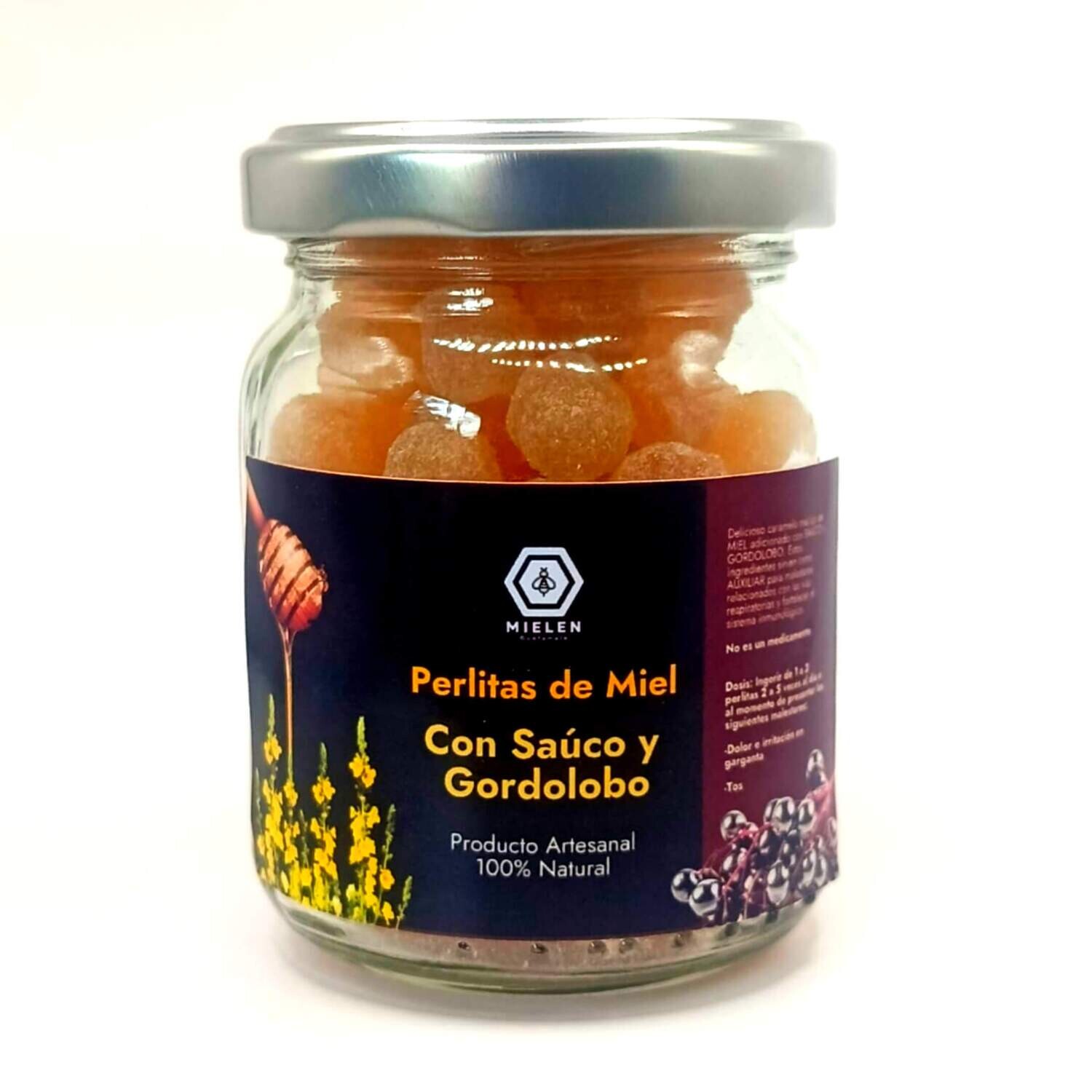 Perlitas de miel con Saúco y Gordolobo