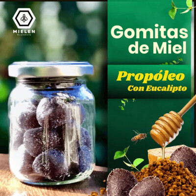 Gomitas de miel con propóleo y eucalipto