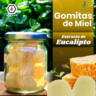 Gomitas de miel con eucalipto