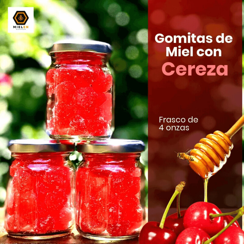 Gomitas de miel con cereza