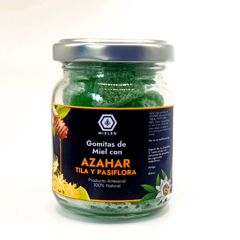 Gomitas de miel con azahar, tila y pasiflora