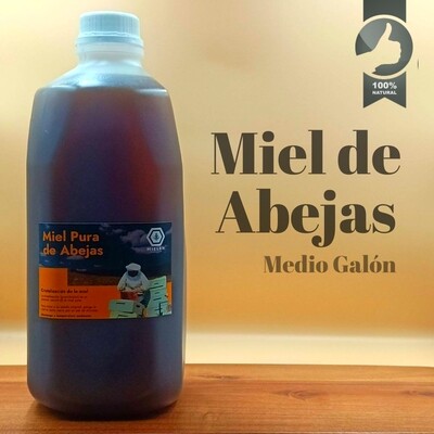 Miel de abejas medio galón