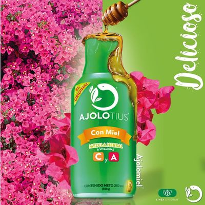 Jarabe Ajolotius con miel