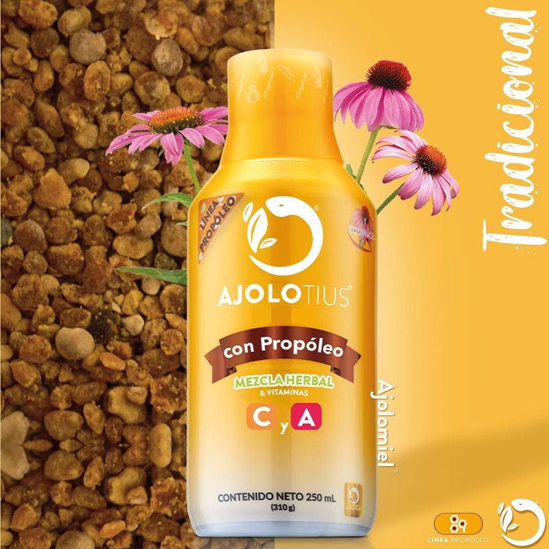 Jarabe Ajolotius con propóleo